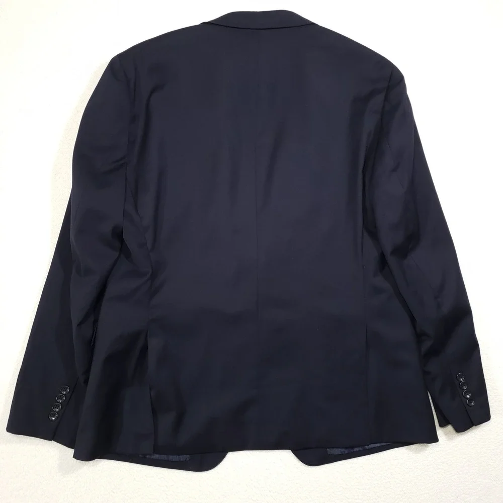 Bonobos2-Piece Suit Men 46R 40 Waist Navy Blue Wool Stretch 2-Button Flat Front